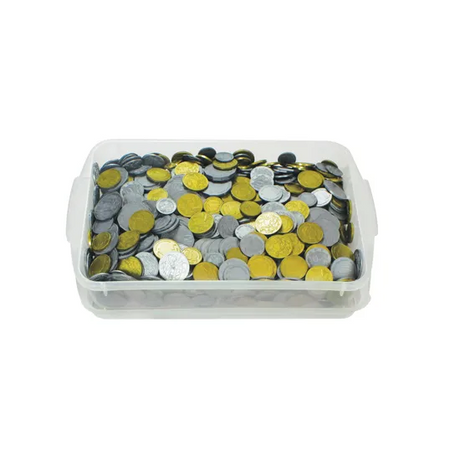 Coin Reserve 1020 Pieces in Container - Modern Teaching Aids NZ