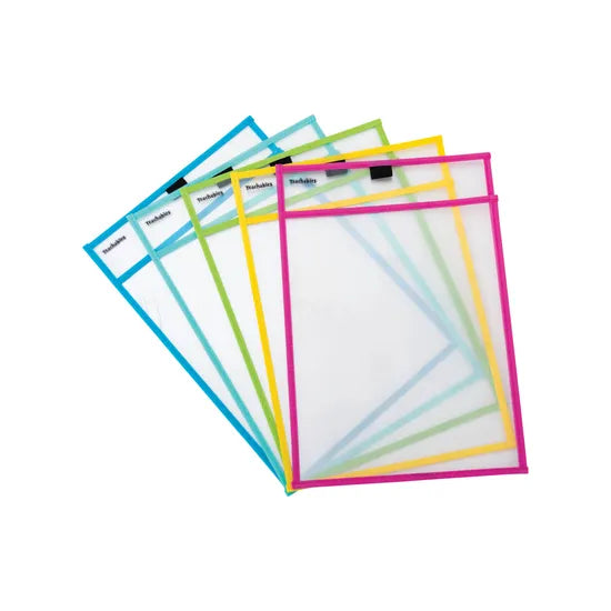 Teachables A4 Write & Wipe Sleeves 5p - Modern Teaching Aids NZ