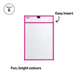 Teachables A4 Write & Wipe Sleeves 5p - Modern Teaching Aids NZ