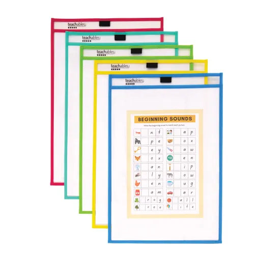 Teachables A3 Write and Wipe Sleeve - Pack of 5 - Modern Teaching Aids NZ