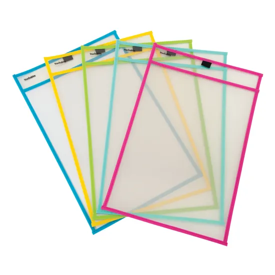 Teachables A3 Write and Wipe Sleeve Pack of 5 - Modern Teaching Aids NZ