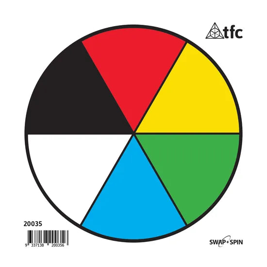 Teachables Swap & Spin Inserts - Colour, Set of 6 - Modern Teaching Aids NZ