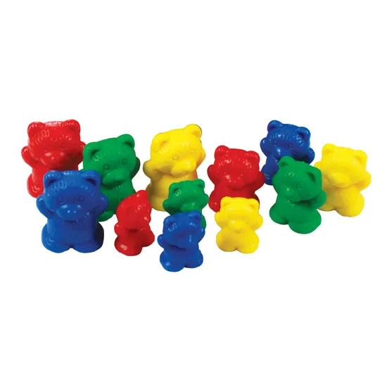 Teachables Bear Counters - 4 g, 8 g, 12 g, Set of 96 - Modern Teaching Aids NZ