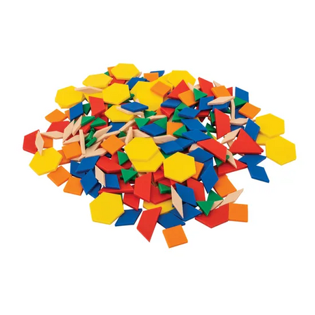 Teachables Pattern Blocks - Medium Plastic, Set of 250 - Modern Teaching Aids NZ