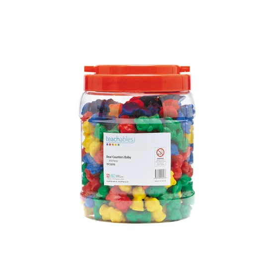 Teachables Bear Counters - Baby, Set of 200 - Modern Teaching Aids NZ