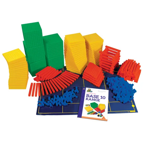 Teachables Base 10 Class Set - Grey, Yellow, Red, Blue - Modern Teaching Aids NZ