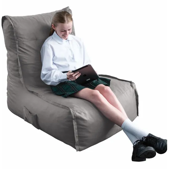 Foam Filled Lounger - Grey - Modern Teaching Aids NZ