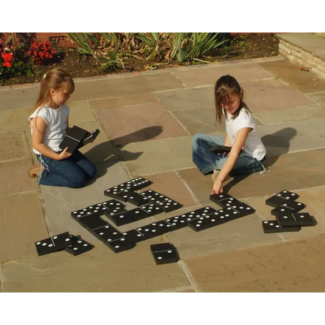 Jumbo Black & White Dominoes 28 Pieces - Modern Teaching Aids NZ