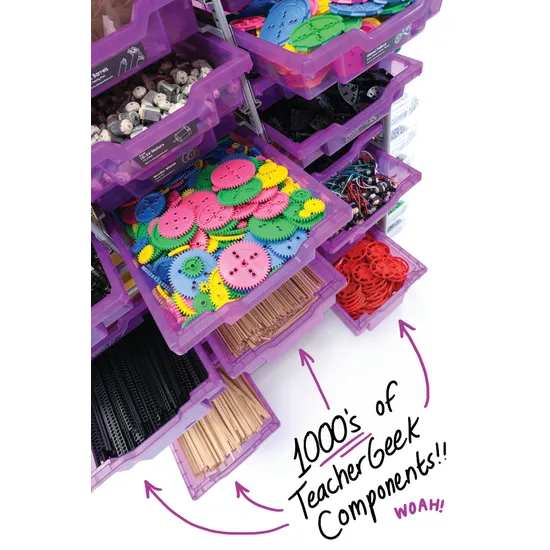 TeacherGeek Makerspace Trolley-STEAM Activity Cart - Modern Teaching Aids NZ