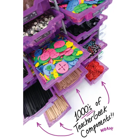 TeacherGeek Makerspace Trolley-STEAM Activity Cart - Modern Teaching Aids NZ