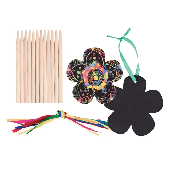 Scratch Flowers - Set of 12 - Modern Teaching Aids NZ