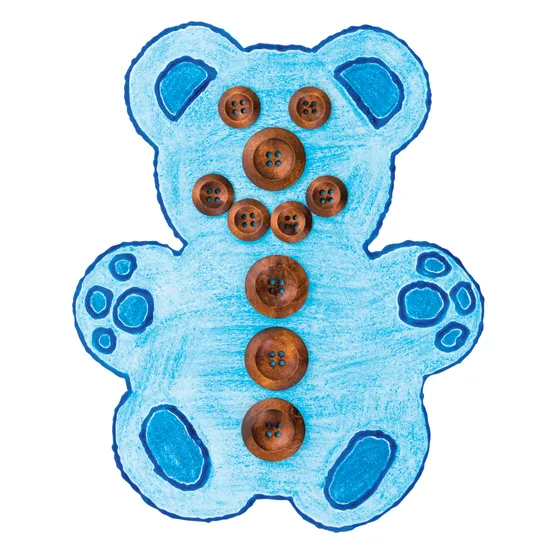 Creatistics Natural Wooden Buttons Assorted- Pack of 50 - Modern Teaching Aids NZ