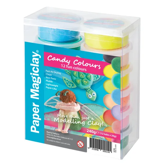 Paper Magiclay Candy Colours - 240g Pack - Modern Teaching Aids NZ