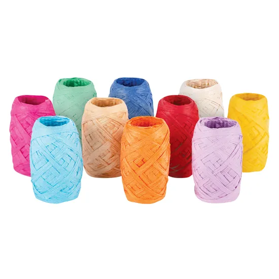 Raffia Ribbon - Pack of 10 - Modern Teaching Aids NZ