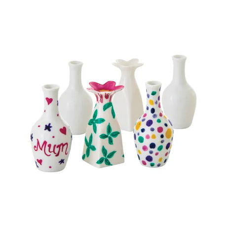 Porcelain Vases - Pack of 6 - Modern Teaching Aids NZ