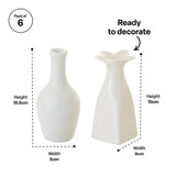 Porcelain Vases - Pack of 6 - Modern Teaching Aids NZ