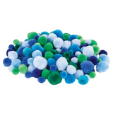 Coastal Pom Poms - Pack of 300 - Modern Teaching Aids NZ