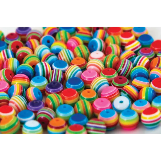 Rainbow Beads - 100g - Modern Teaching Aids NZ
