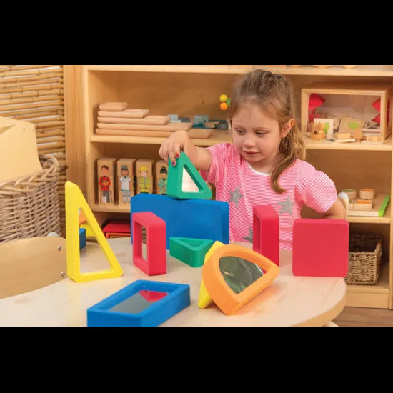 Safety Mirror Blocks Assorted Set of 10 - Modern Teaching Aids NZ