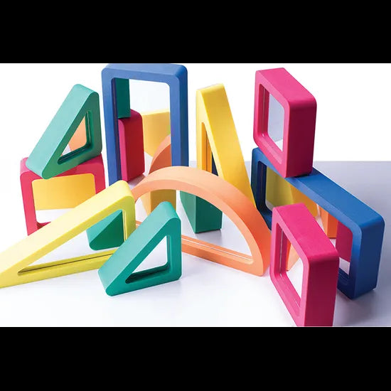 Safety Mirror Blocks Assorted Set of 10 - Modern Teaching Aids NZ