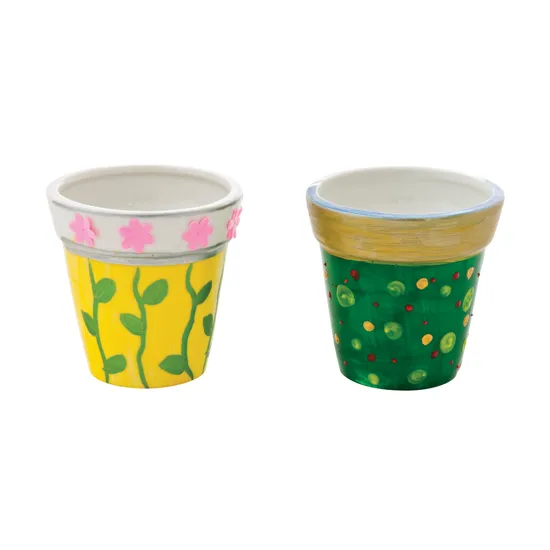 Porcelain Flower Pot - Pack of 4 - Modern Teaching Aids NZ