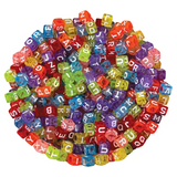 Alphabet Cube Beads - 100g - Modern Teaching Aids NZ