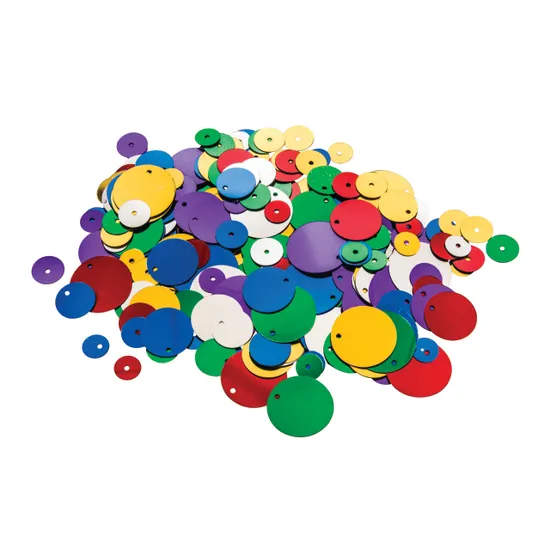 Creatistics Sequins in Stackable Container- Pack of 1500 - Modern Teaching Aids NZ