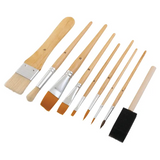 Assorted Brush Set - Pack of 9 - Modern Teaching Aids NZ
