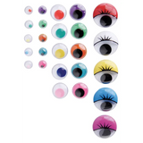 Creatistics Assorted Coloured Joggle Eyes- Pack of 450 - Modern Teaching Aids NZ
