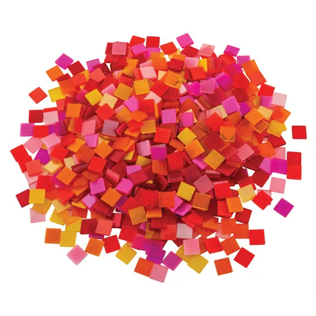 Mosaic Tiles - Warm Colours - 150g - Modern Teaching Aids NZ