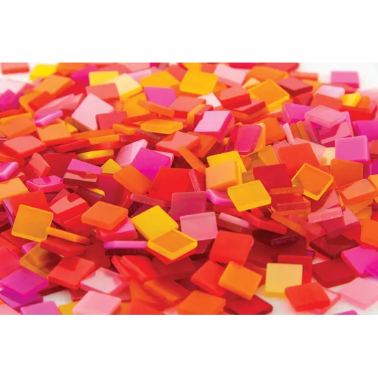 Mosaic Tiles - Warm Colours - 150g - Modern Teaching Aids NZ
