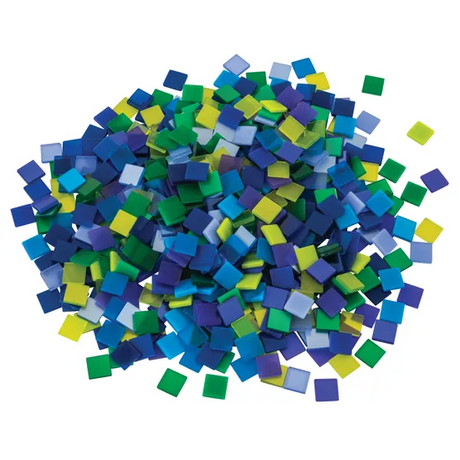 Mosaic Tiles - Cool Colours - 150g - Modern Teaching Aids NZ
