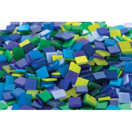 Mosaic Tiles - Cool Colours - 150g - Modern Teaching Aids NZ