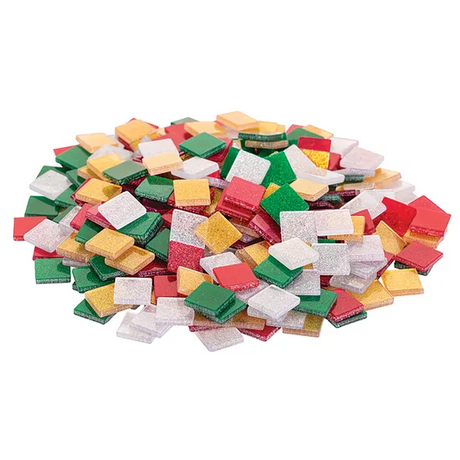 Mosaic Tiles, Christmas Colours - 150g - Modern Teaching Aids NZ