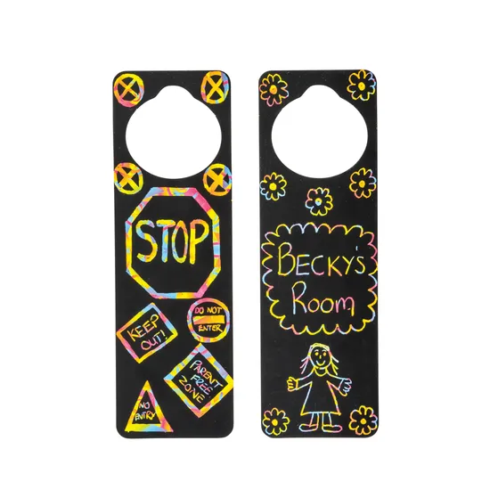 Scratch Doorknob Hangers - Pack of 12 - Modern Teaching Aids NZ