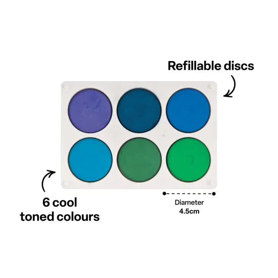 Poster Paint Colour Cool Palette - Modern Teaching Aids NZ