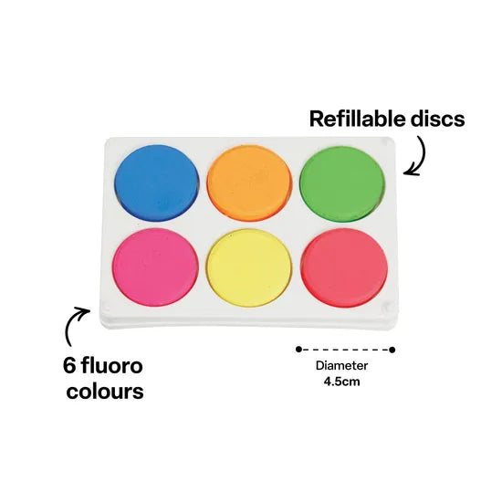 Poster Paint Colour Fluoro Palette - Modern Teaching Aids NZ
