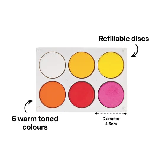 Poster Paint Colour Warm Palette - Modern Teaching Aids NZ