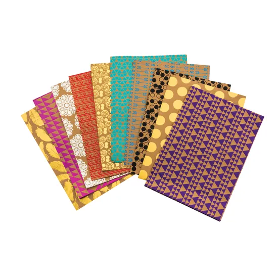 Printed Foil Kraft Paper A4 - Pack of 40 - Modern Teaching Aids NZ