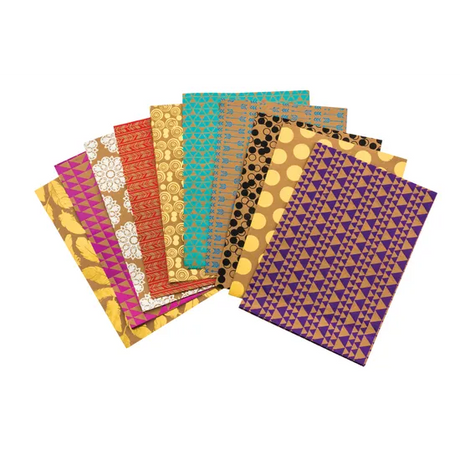Printed Foil Kraft Paper A4 - Pack of 40 - Modern Teaching Aids NZ
