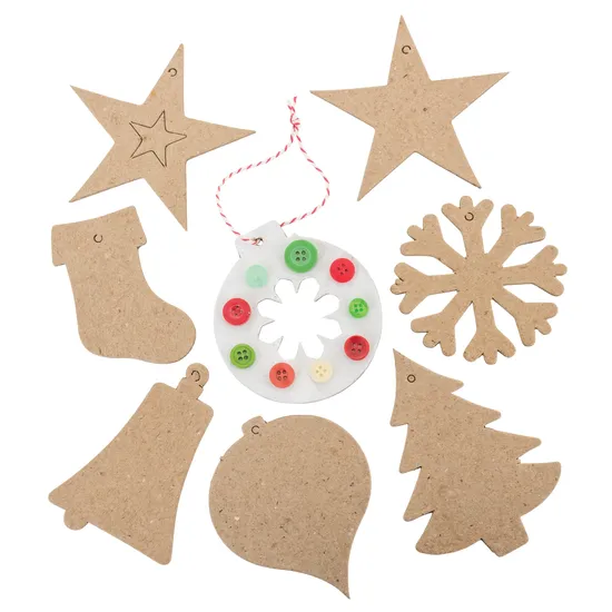 Papier Mache Christmas Ornaments - Pack of 80 - Modern Teaching Aids NZ