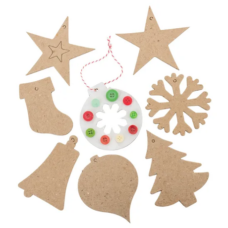 Papier Mache Christmas Ornaments - Pack of 80 - Modern Teaching Aids NZ