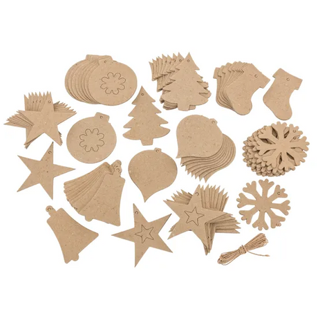 Papier Mache Christmas Ornaments - Pack of 80 - Modern Teaching Aids NZ
