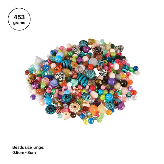 Mixed Craft Beads 453g Pack - Modern Teaching Aids NZ