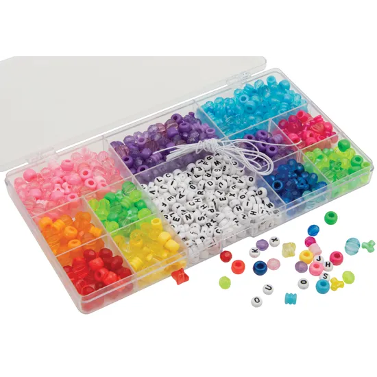 Alphabet Bead Box - 900 Beads - Modern Teaching Aids NZ