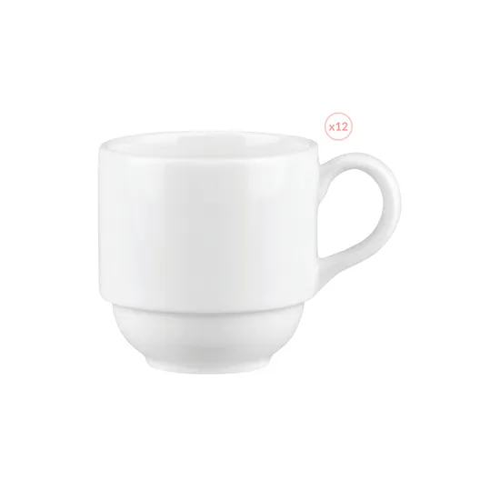 Ceramic Stacking Cup 200ml Pk 12 - Modern Teaching Aids NZ