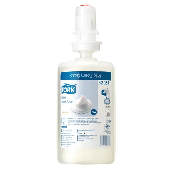 Tork Mild Foam Soap 1L S4 - Pack of 6 - Modern Teaching Aids NZ
