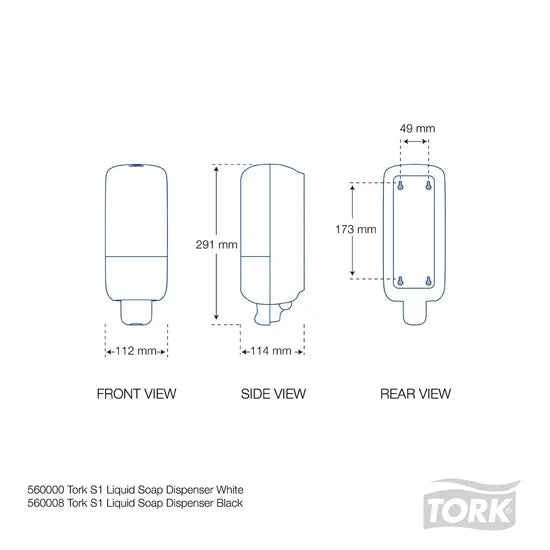 Tork Liquid Soap Dispenser White S1 - Modern Teaching Aids NZ