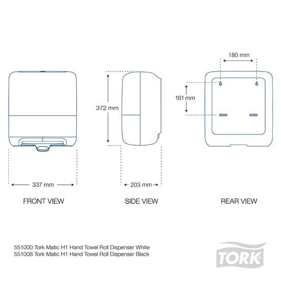 Tork Matic Hand Towel Roll Dispenser White H1 - Modern Teaching Aids NZ