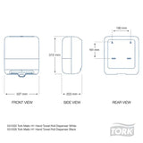 Tork Matic Hand Towel Roll Dispenser White H1 - Modern Teaching Aids NZ